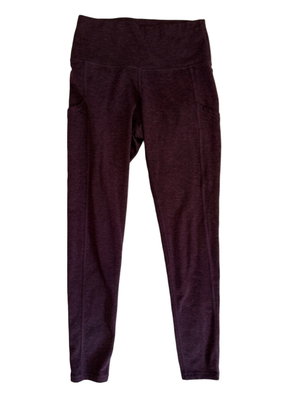 Aerie Heathered Maroon Red Chill Play Move High Waisted Pocket Leggings Medium